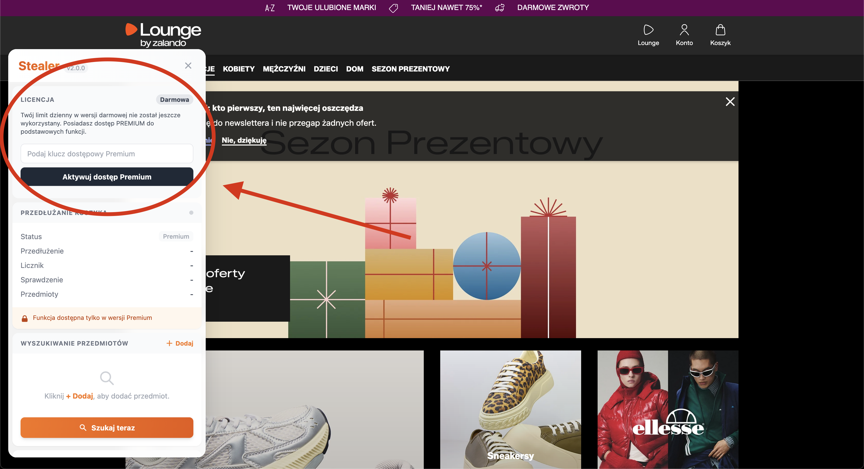 Zakończ instalację - Krok 1